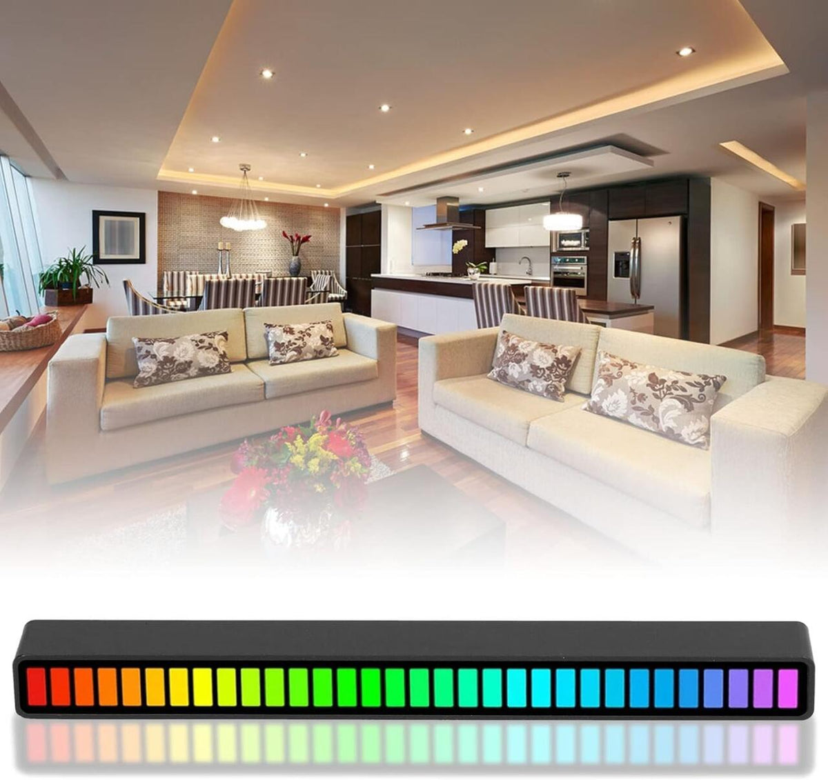 Barra Led Colorful Lights Con Ritmo Musical