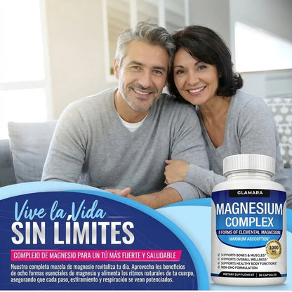 Suplementos de Magnesio 90 capsulas 1000mg