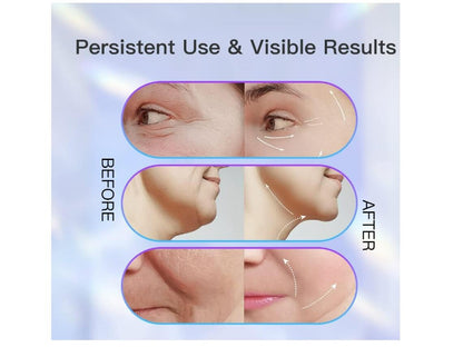 Massatjador facial lífting EMS - Dispositiu Facial de Neteja amb 3 Llums LED