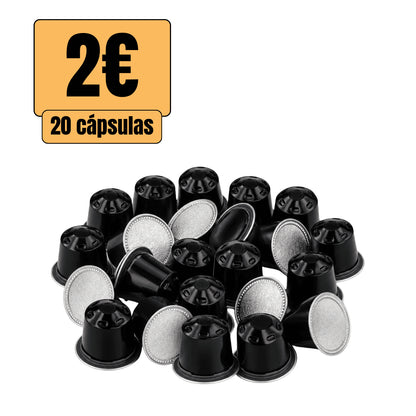 20 CÁPSULAS PARA CAFÉ EN 3 INTENSIDADES