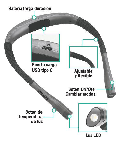 LUZ DE LECTURA PARA CUELLO