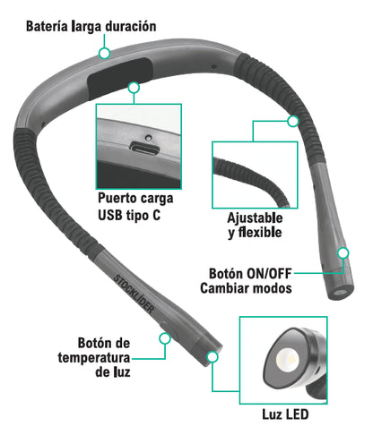 LUZ DE LECTURA PARA CUELLO