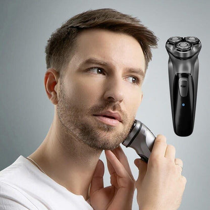 Máquina de Barbear Rotativa Elétrica para Homens – Precisão, Conforto e Estilo