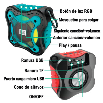 Altavoz Bluetooth Rgb