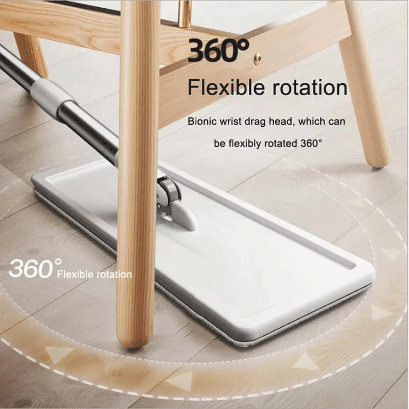 Fregona con cubo autoescurrible con 3 trapos