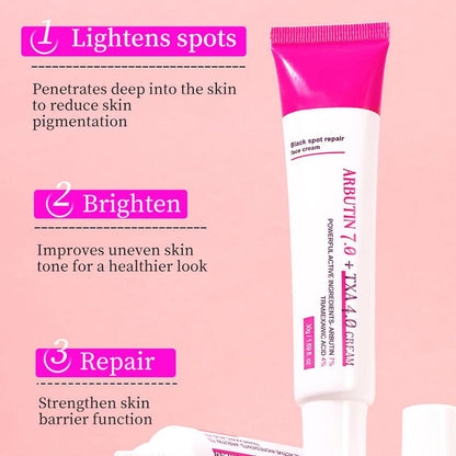 Crema Facial Iluminadora Arbutina 7% + Ácido Tranexámico 4% 50ML – Hidratación y Luminosidad Avanzada
