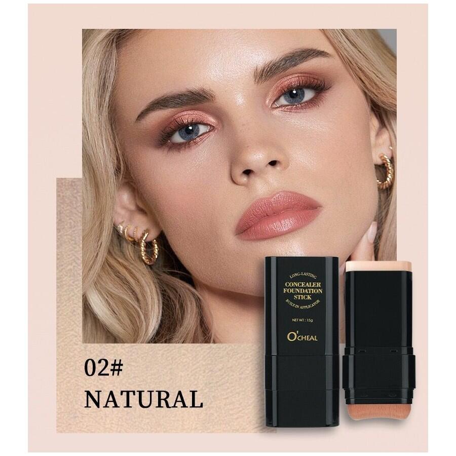 Base de Maquillaje en Barra O’CHEAL 02 Natural con Corrector y Aplicador Integrado 💄
