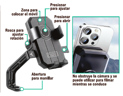 Soporte de móvil para moto
