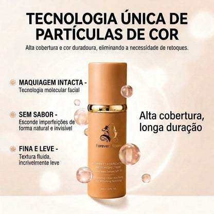 Base Espectral Media 4 en 1 – Impermeable, Larga Duración, SPF50 y Cobertura Total