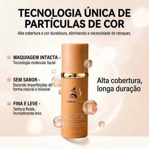 Base Espectral Media 4 en 1 – Impermeable, Larga Duración, SPF50 y Cobertura Total