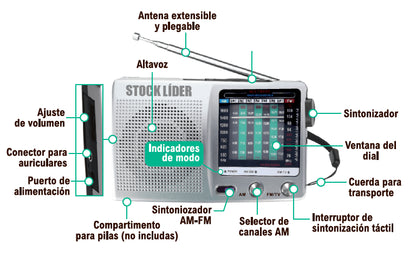 RADIO AM-FM PORTÁTIL