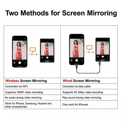 Pantalla de Monitor Selfie Magnética – Compatible con iPhone y Samsung