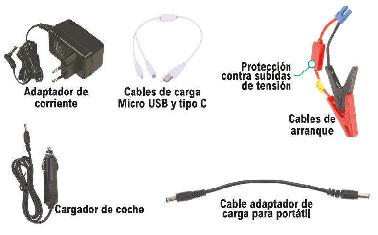 Arrancador para coches con compresor de aire