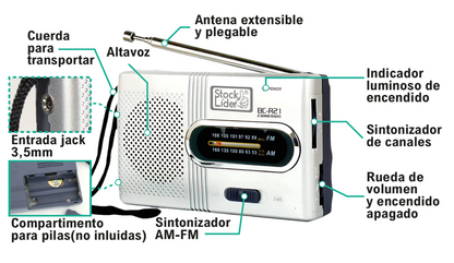 Radio AM-FM portátil