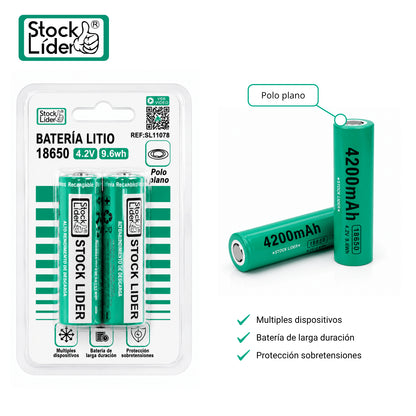 BATERÍA LITIO 18650