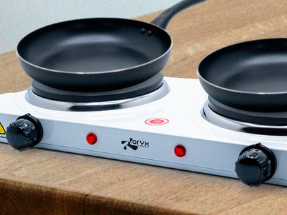 Cocina Eléctrica Portátil Doble – Practicidad y Potencia en Cualquier Espacio