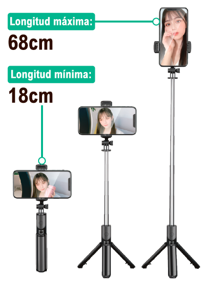 Palo selfie con trípode