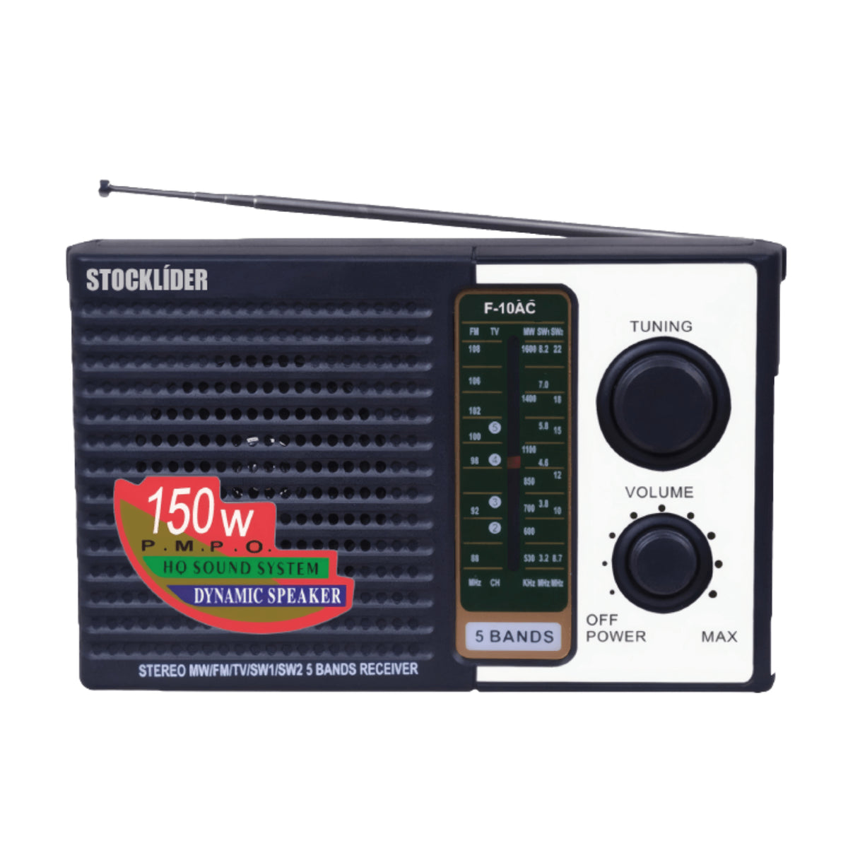 Radio Portátil Con 5 Bandas