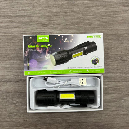 Mini linterna recargable zoom