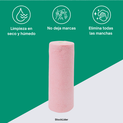 Rollo de paños de microfibra