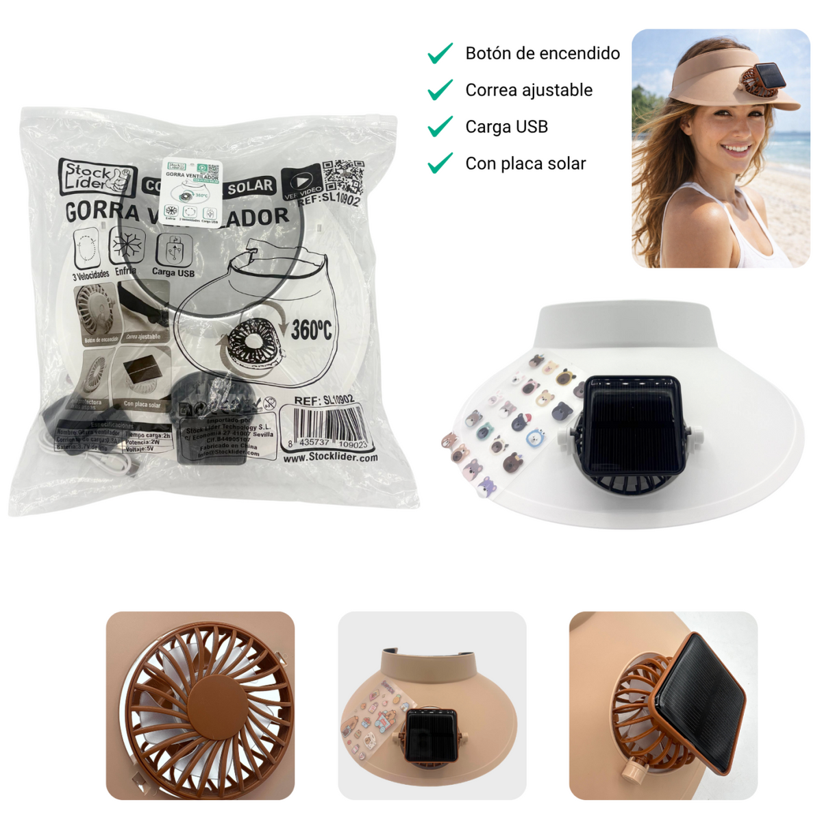 Gorra ventilador
