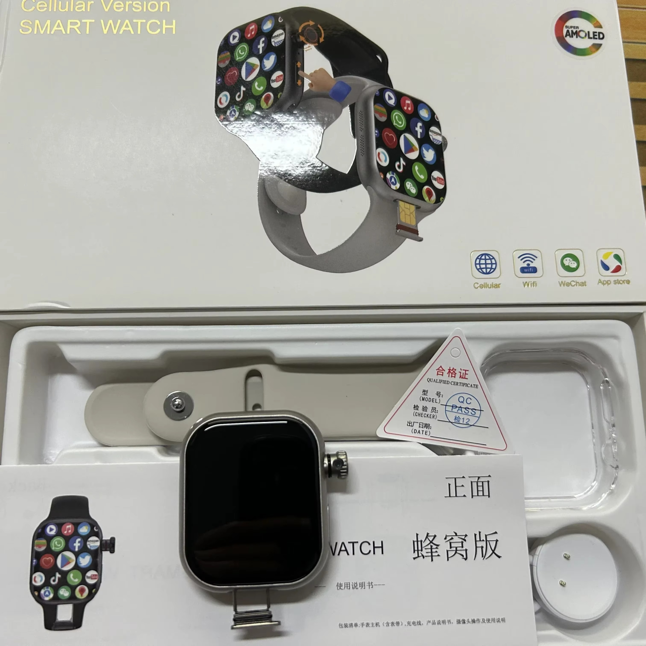Smartwatch CD20 con ranura SIM para llamadas independientes.