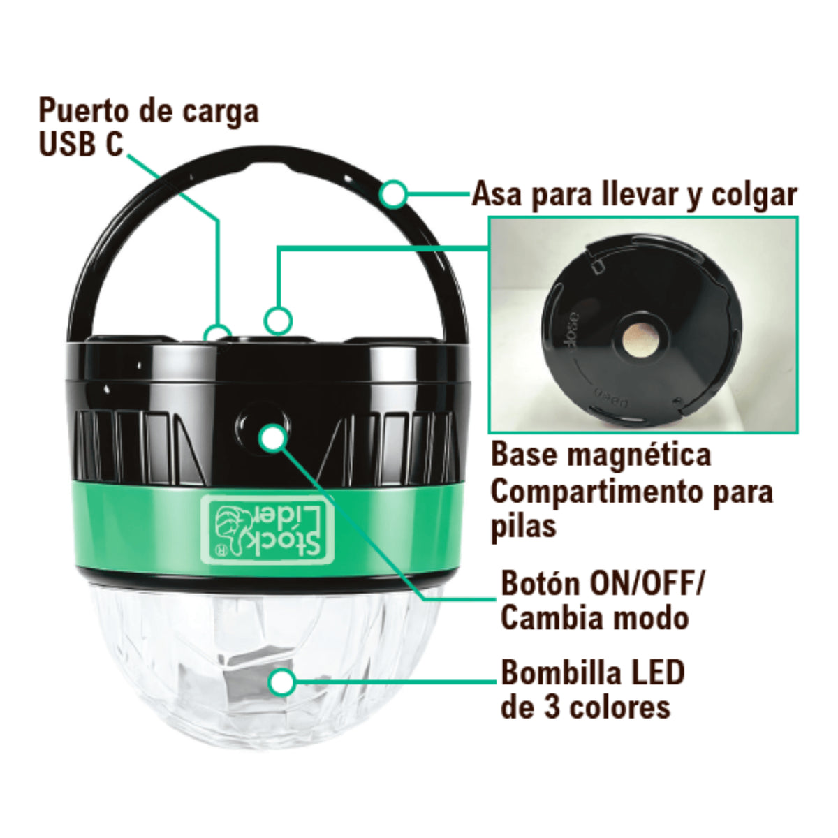 Lámpara De Colores Gb