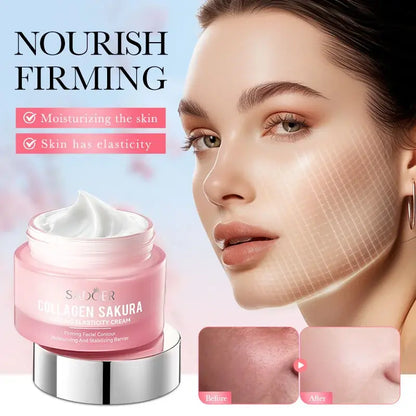 Crema Facial Sakura Colágeno Reafirmante (50g) – Hidratación y Juventud para tu Piel