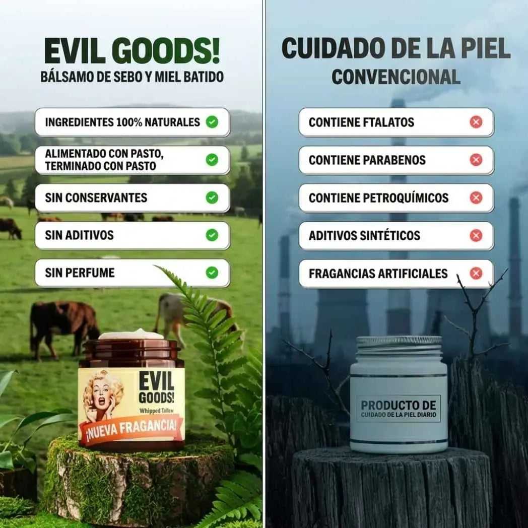 Crema Nutritiva de Sebo de Res Evil Goods 120g