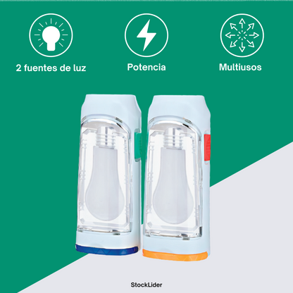Linterna led doble 5w 300lm