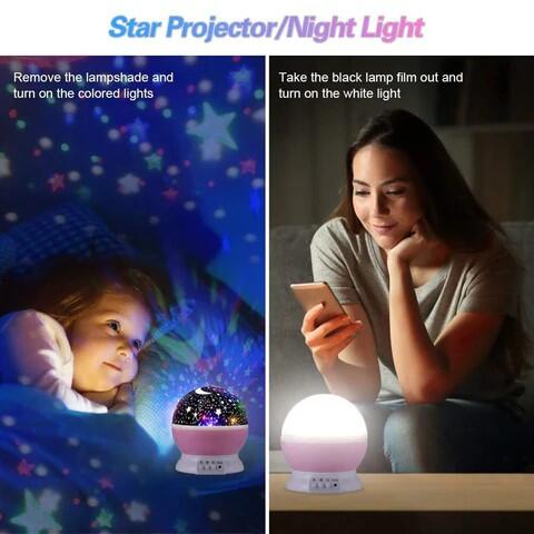 Proyector Giratorio De Estrelas Y Luna