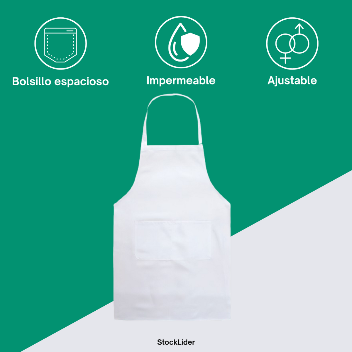 DELANTAL IMPERMEABLE DOBLE CAPA