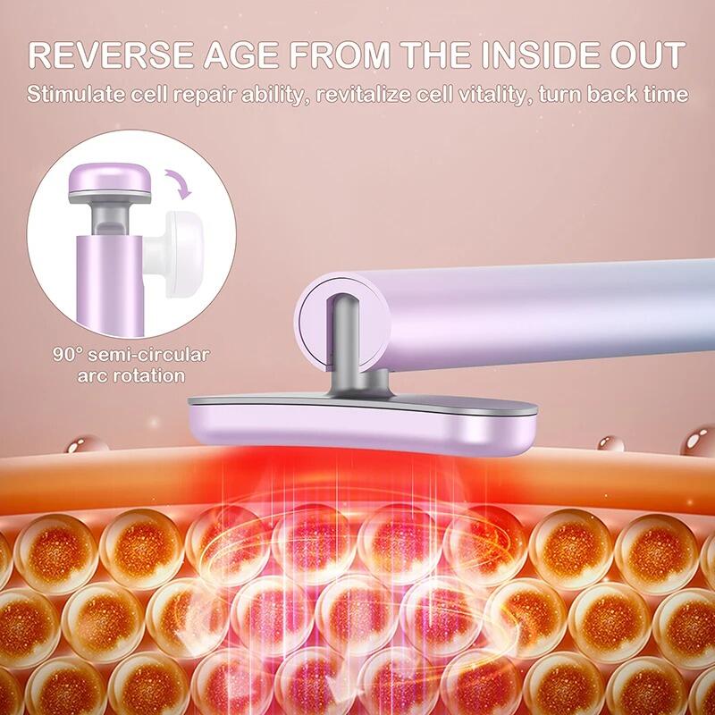 Massatge Facial 4 en 1 amb Llum Roja LED – El Secret d'un Rostre Radiant