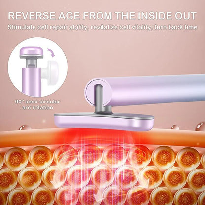 Massatge Facial 4 en 1 amb Llum Roja LED – El Secret d'un Rostre Radiant
