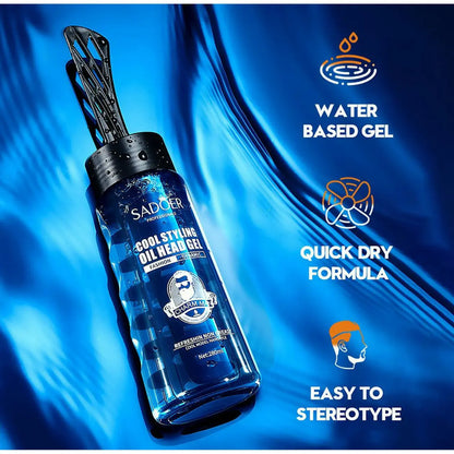 Gel Fuerte con Ajuste de Cera – Estilo Duradero, Acabado Profesional (280 ml)