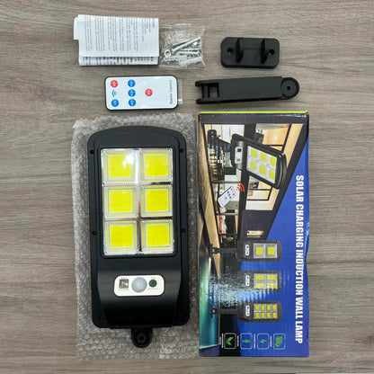 Luz Solar LED con Mando + Caja