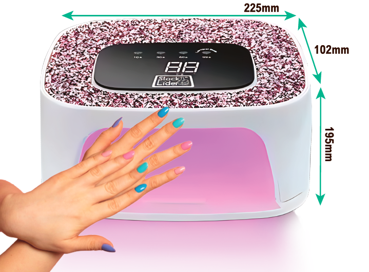Secador de uñas 2 en 1 led/uv
