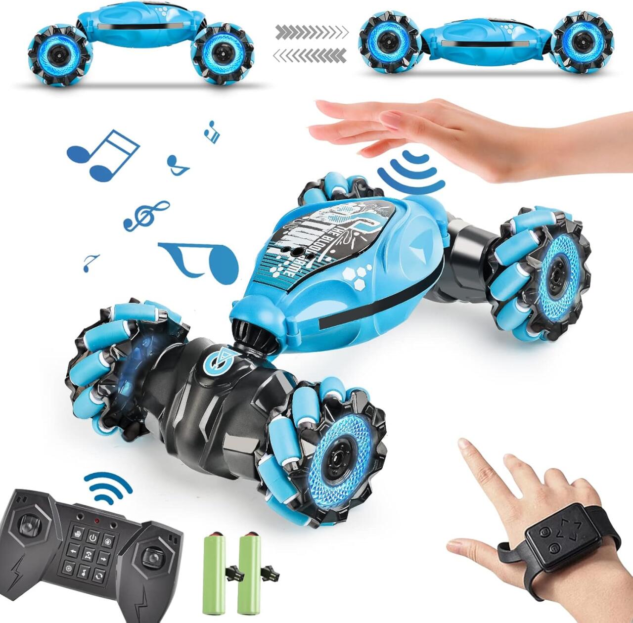 Coche control mano