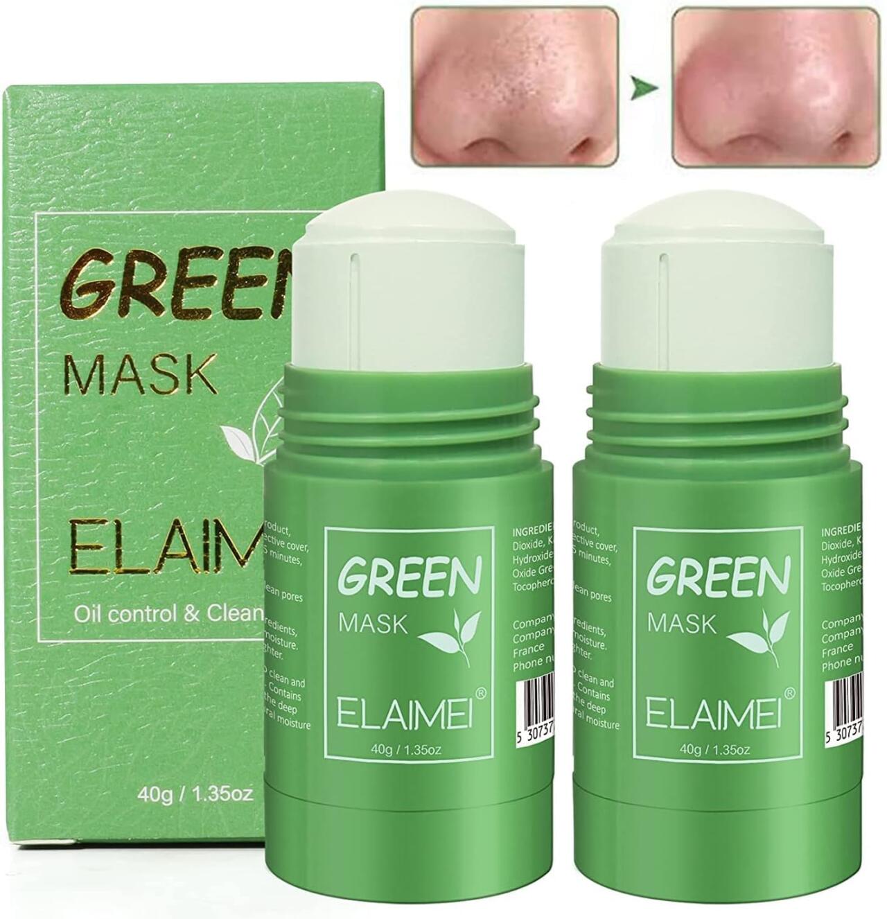 Máscara Facial de Chá Verde Purificante em Bastão