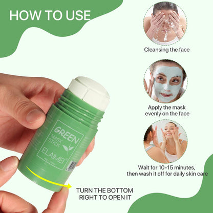 Máscara Facial de Chá Verde Purificante em Bastão