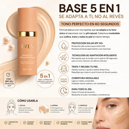 Base De Maquillaje 5 En 1 Tecnología Mimética De Color